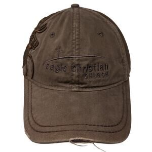 Eagle Christian Church Baseball Cap Brown One Size Wildlife Series Dri-Duck